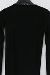 BASERANGE Long Sleeve T-Shirt TTML Collection Ribbed Cotton Portugal BAS- TTML-RB-000-HEI Black